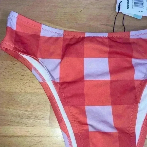 Quicksilver Checkered Bikini Bottom Size S - Picture 3 of 8